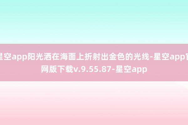 星空app阳光洒在海面上折射出金色的光线-星空app官网版下载v.9.55.87-星空app